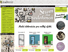 Tablet Screenshot of domdecor.sk